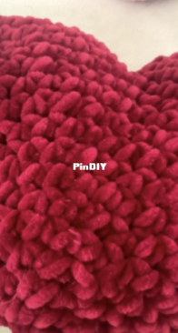 Crochet Large Red Heart