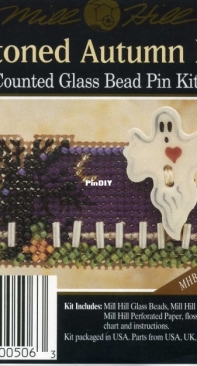 Mill Hill Buttoned Autumn Pins MHBA6 Ghostly Night