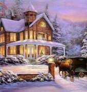 Classic Cross Stitch CCS BG276 - Christmas At Our Home