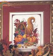 Cornucopia of Thanksgiving from The Cross Stitcher Oct 1998