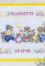 Lanarte 15537 Birth Sampler Jeannette PCS10