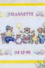 Lanarte 15537 Birth Sampler Jeannette PCS10