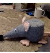 Nadine Ruwe- Klorollenüberzug Maus/ Mouse toilet paper cover- German
