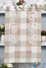 Les Brodeuses Parisiennes LBP - Torchon Collection De Tasses