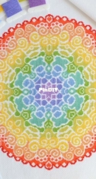The World in Stitches Spectral  Mandala