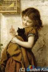 Golden Kite 1843 - Her Favourite Pets Sophie Anderson