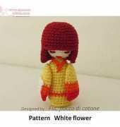daniela duma - Fia, fiocco di cotone - White Flower - English