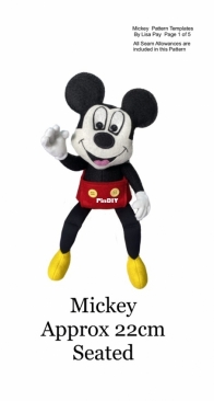 Lisa Pay - Mickey approx 22 cm seated - Free