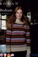 Bodrum pullover by Martin Storey - Rowan - English, French, German, Dutch - Free