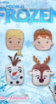 Delen Artesanato - Frozen Backpacks - Mochilas Frozen - Portuguese