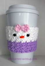 The Enchanted Ladybug - Angie Hale - Crochet Daisy Duck Coffee Cup Cozy - Free