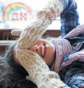 Rowan - Ice Cable Mitts by Martin Storey