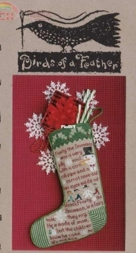 Birds Of A Feather SAM006 - Frosty Christmas Stocking XSD