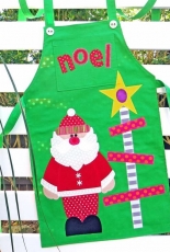 The Red Boot Quilt Company - Santa Christmas Apron - Free