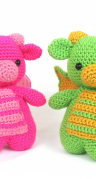 Stringy Ding Ding - Olive - Dragon Amigurumi - Free