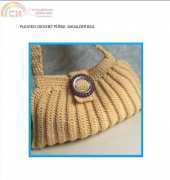Unknown designer - Pleated Crochet Purse -Shoulder Bag