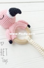 Crochet feelings toys  - Viktoriia Petakh  - Flamingo Rattle