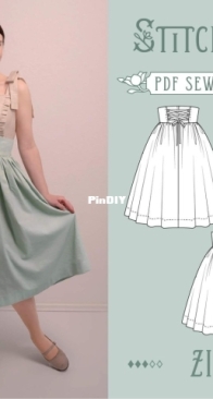 Stitchmaiden - Zinnia Skirt