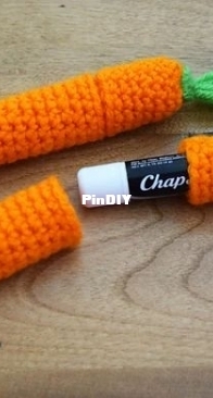 The Crafter Life - Chelsea Roberts - Carrot Lip Balm Holder - Free