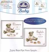 DMC BK857 Funny Bears Name Sampler
