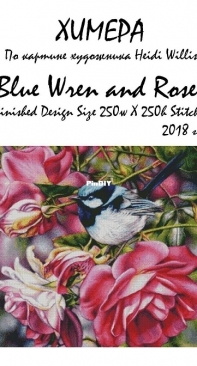 Chimera - Blue Wren And Roses by Heidi Willis