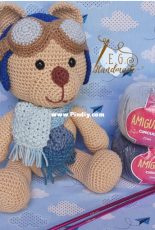 E G Handmade - Elisangela Guia - Pilot Bear - Portuguese