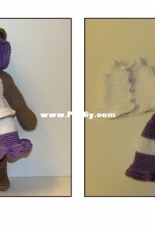 Tilda and filur - Susanne Fagelberg - 10” Bear and Polar Bear Outfits Top - Skirt – Hat – Underwear - Shoes