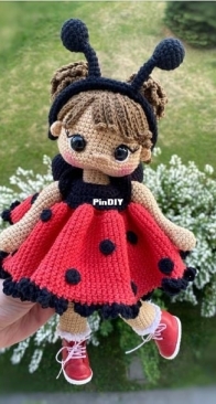 Lovely Stufftoys - Ania / Anna Nowikiewicz - Ladybird The Doll