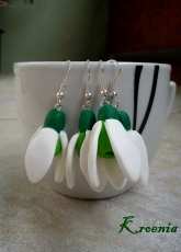 polymer clay snowdrop