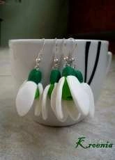 polymer clay snowdrop