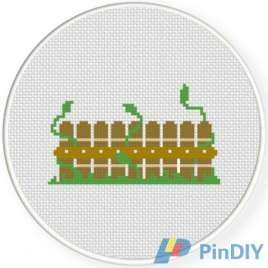Daily Cross Stitch - Vine Fence