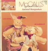 McCalls Creates Fabric Craft 14298 Animal Keepsakes 1994