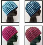 Playin Hooky Design - Liz McQueen - Houndstooth Beanie + (Reversible) Adults