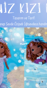 Sevdece handmade - Zeynep Sevde Özipek - Mermaid Lüle - Deniz Kızı Lüle - Turkish