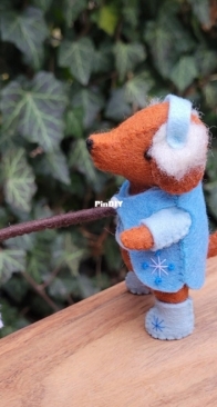 Felt Folk Patterns - Dachshund Fishing For Snowflakes