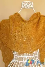 Feathers Down My Back Shawl by Theresa Bandy/ mnkyknts designs-Free
