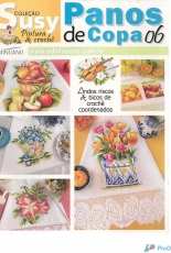 Susy Collection - Paint & Crochet - Panos de Copa 6 - Portuguese
