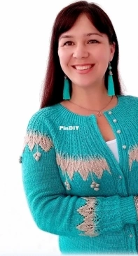 Linden Ladies Cardigan by VikTORYa Petrichenko - English and Russian