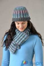 Universal Yarn-Winter Shades Hat & Scarf by Universal Yarn Design Team-Free