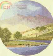 Heritage Crafts Circle Serie  JCML269 - Mountains and Lake by John Clayton