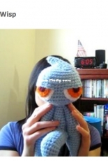 GJB Crochet - Golden Jelly Bean - Pig Loves Mouse - Nikki Olida - Cyan Wisp - Free
