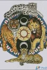 HAED HAESAS 132 Asian Cat Shield by Sandra SanTara