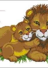 Vervaco 70.662 LION AND CUB pcs