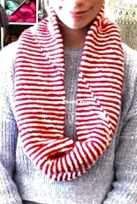 Peppermint Swirl Illusion Cowl by Martha Donley