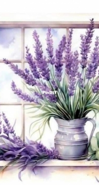 Abakan - Lavender Window by Urszula Przygrodzka