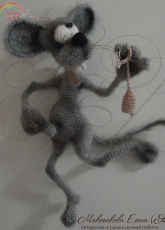 Elena Makeenkova -Mouse Fridge Magnet- Russian