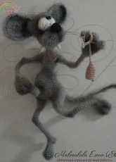 Elena Makeenkova -Mouse Fridge Magnet- Russian