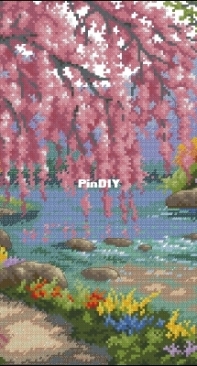 Dimensions - The Gold Collection 70-35374 Cherry Blossom Creek XSD