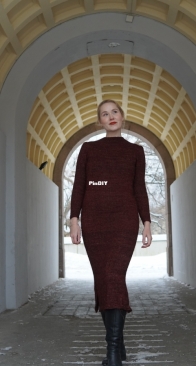 Academia Dress by Helene Arnesen (Fabel Knitwear) in English