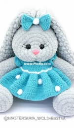 Masterskaya wolshebstva - Alena Komartsova - Комарцова Алена - Bunny Bead with outfit - Зайка Бусинка с одеждой - Russian